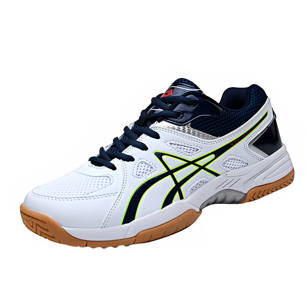 Unisex lightweight running sneakers white blue breathable mesh athletic shoes