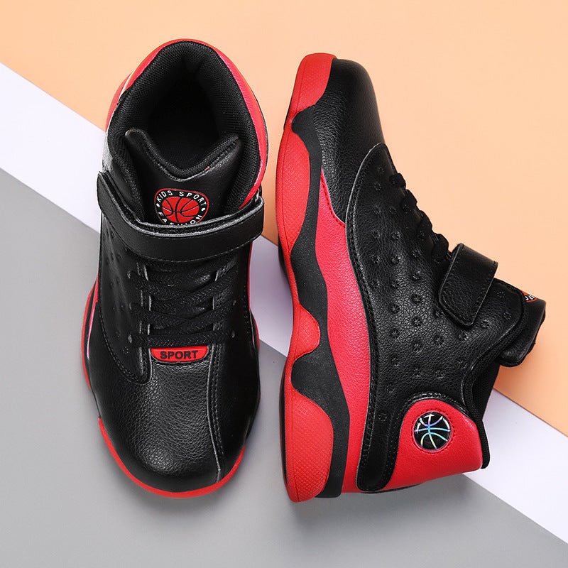 Kids' High - Top Velcro Sneakers for School – Durable & Comfy - CasualFlowshop