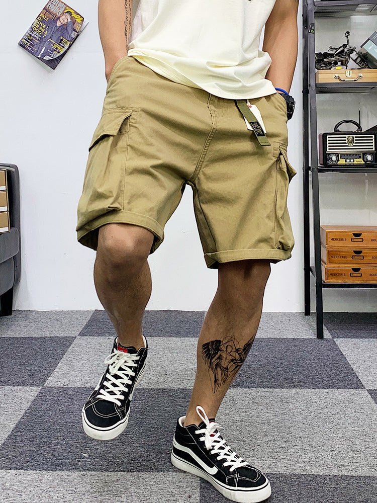 Men's Multi - pocket Camouflage Cargo Shorts - CasualFlowshop