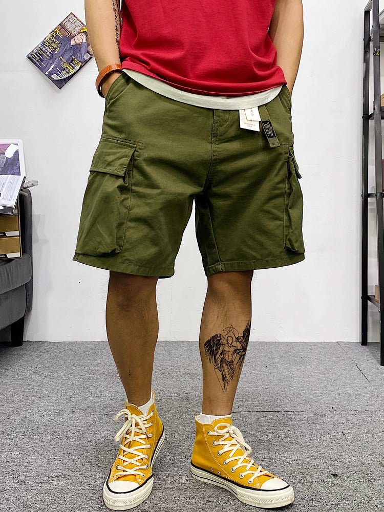 Men's Multi - pocket Camouflage Cargo Shorts - CasualFlowshop