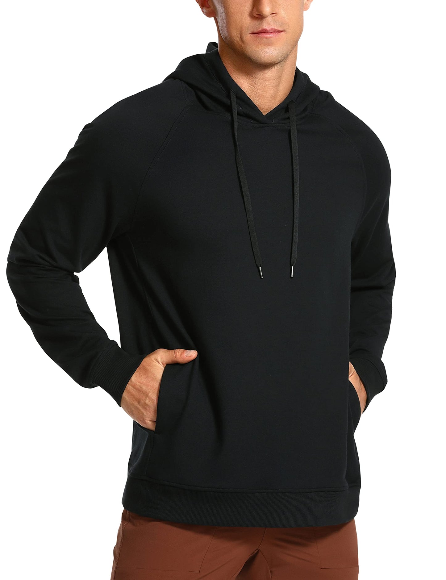 Men’s French Terry Hoodie – Soft, Stretchy & Breathable Sweatshirt - CasualFlowshop