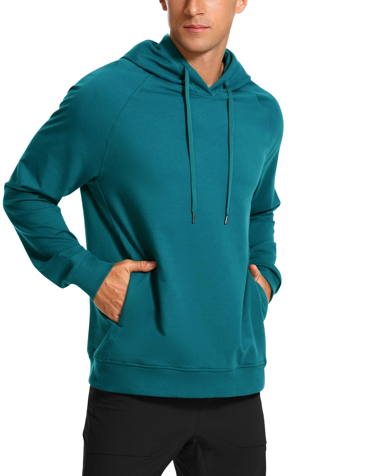 Men’s French Terry Hoodie – Soft, Stretchy & Breathable Sweatshirt - CasualFlowshop