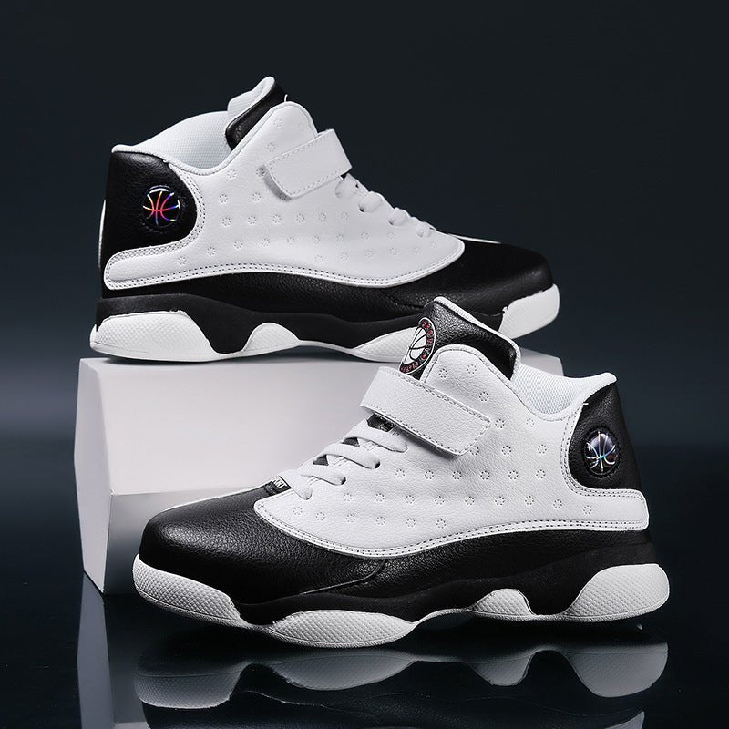 Kids' High - Top Velcro Sneakers for School – Durable & Comfy - CasualFlowshop