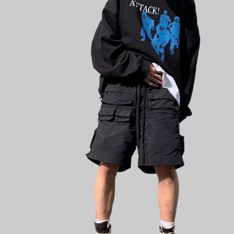 Multi - Pocket Baggy Shorts Streetwear – Stylish, Functional & Comfortable - CasualFlowshop