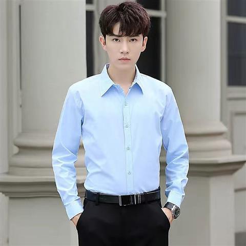 Slim Fit Men’s Dress Shirt – Long Sleeve White Formal & Casual Wear - CasualFlowshop