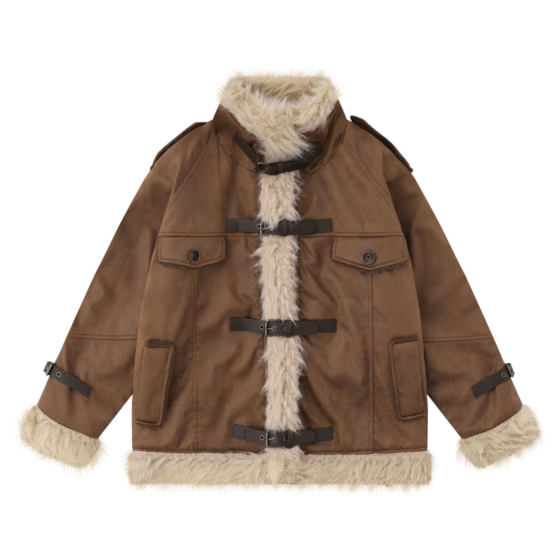 Complete Your Look with a Women's Shearling Leather Wool Coat - CasualFlowshop