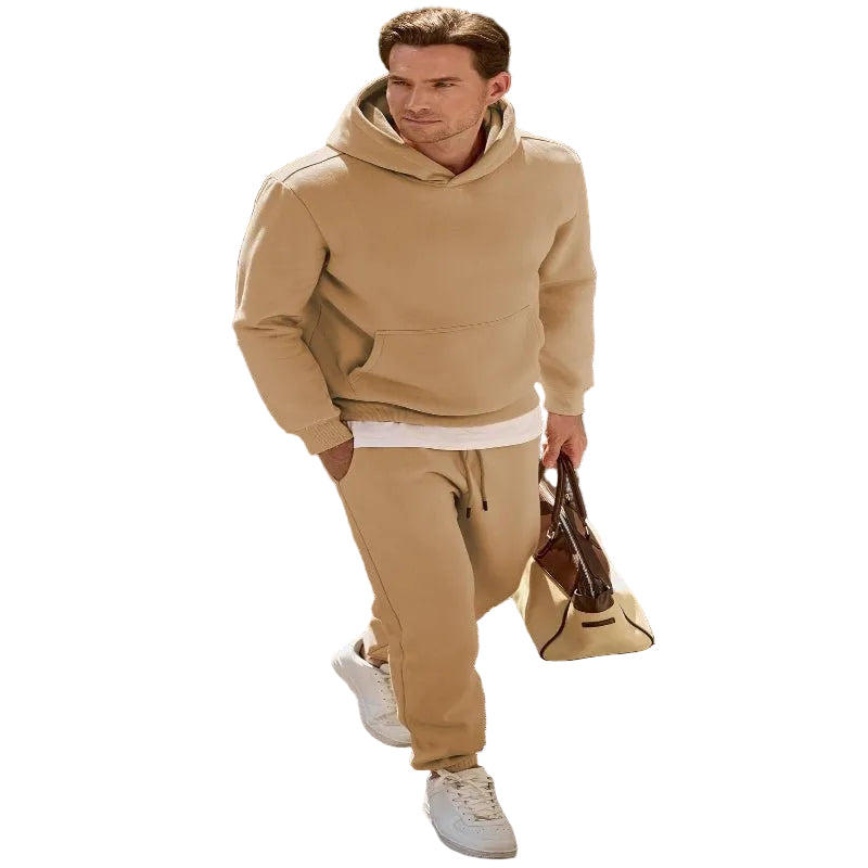 Men’s Relaxed Fit Jogger Set – Soft Hoodie & Sweatpants 2 - Piece Outfit - CasualFlowshop