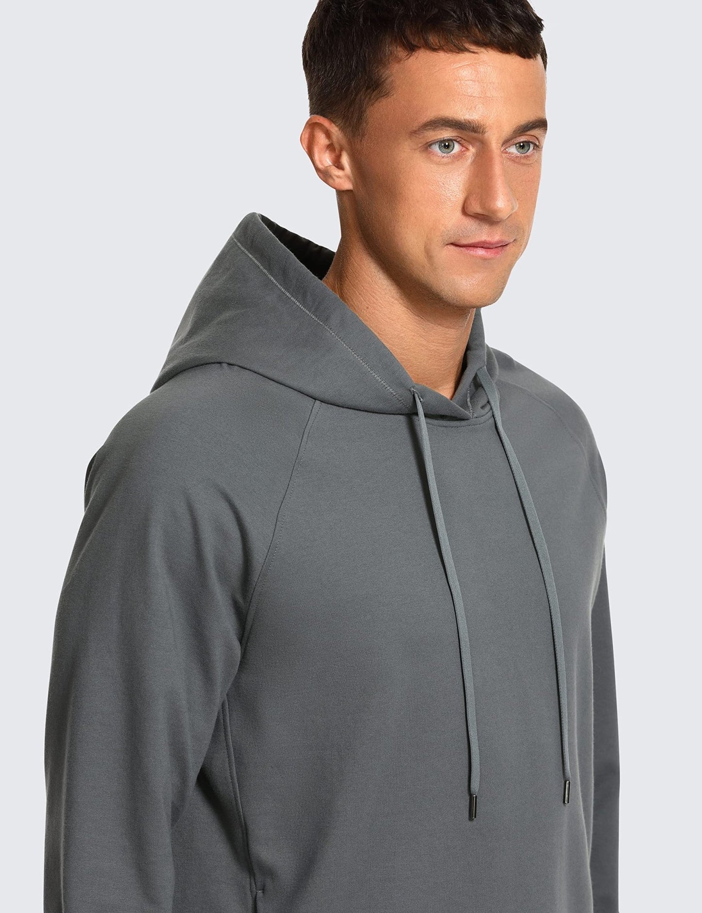 Men’s French Terry Hoodie – Soft, Stretchy & Breathable Sweatshirt - CasualFlowshop
