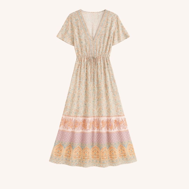 Chic_Spring_Floral_Dress_Ensemble_beige