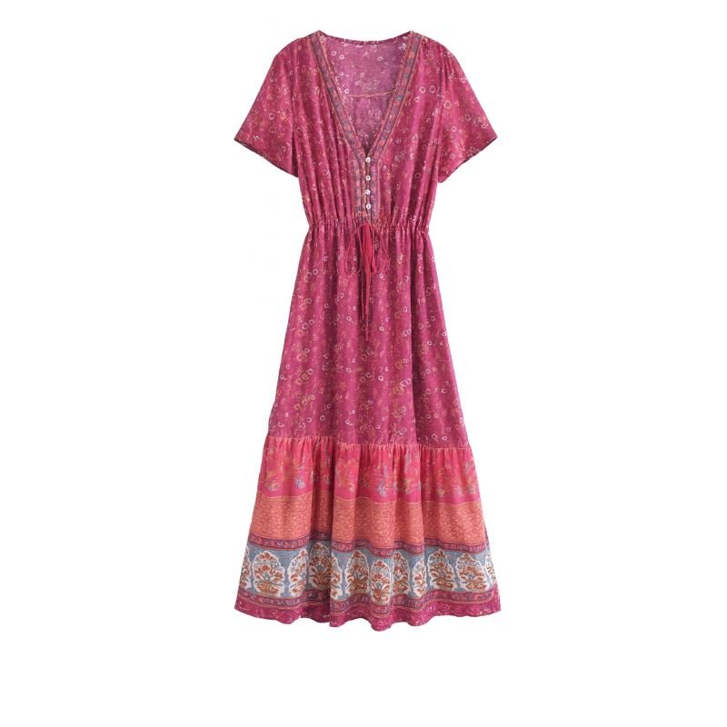 Chic_Spring_Floral_Dress_Ensemble_red