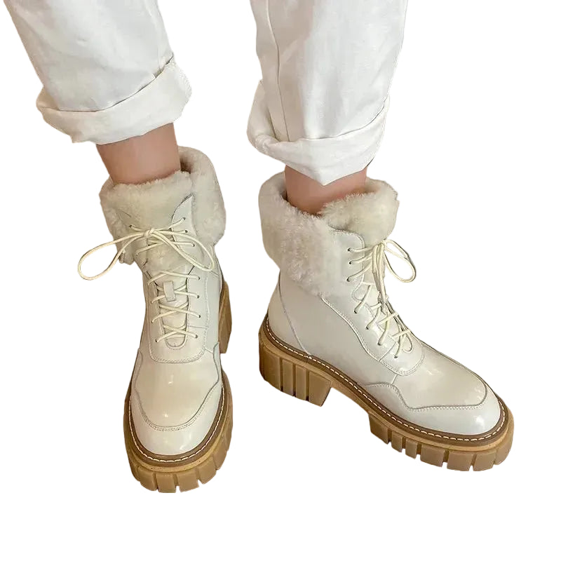 Women’s Winter Ankle Boots – Warm, Anti - Slip & Stylish for Everyday Wear - CasualFlowshop
