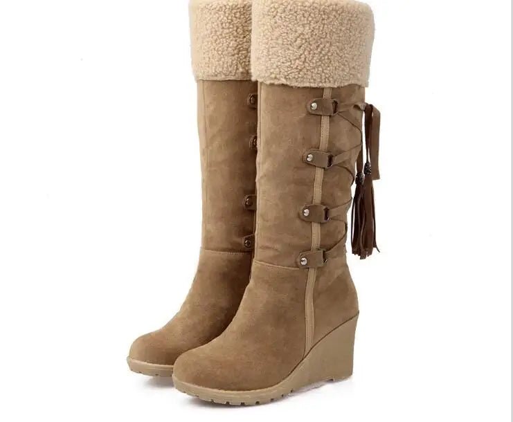 Picture of Women's Faux Winter Snow Boots - At Casualflowshop