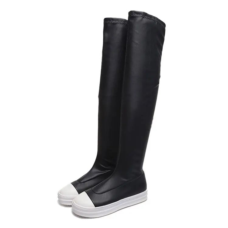 Elegant Black Over-the-Knee Women's Boots – Stylish, Comfortable & Versatile Footwear for Any Occasion.