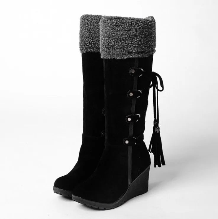 Picture of Women's Faux Winter Snow Boots - At Casualflowshop