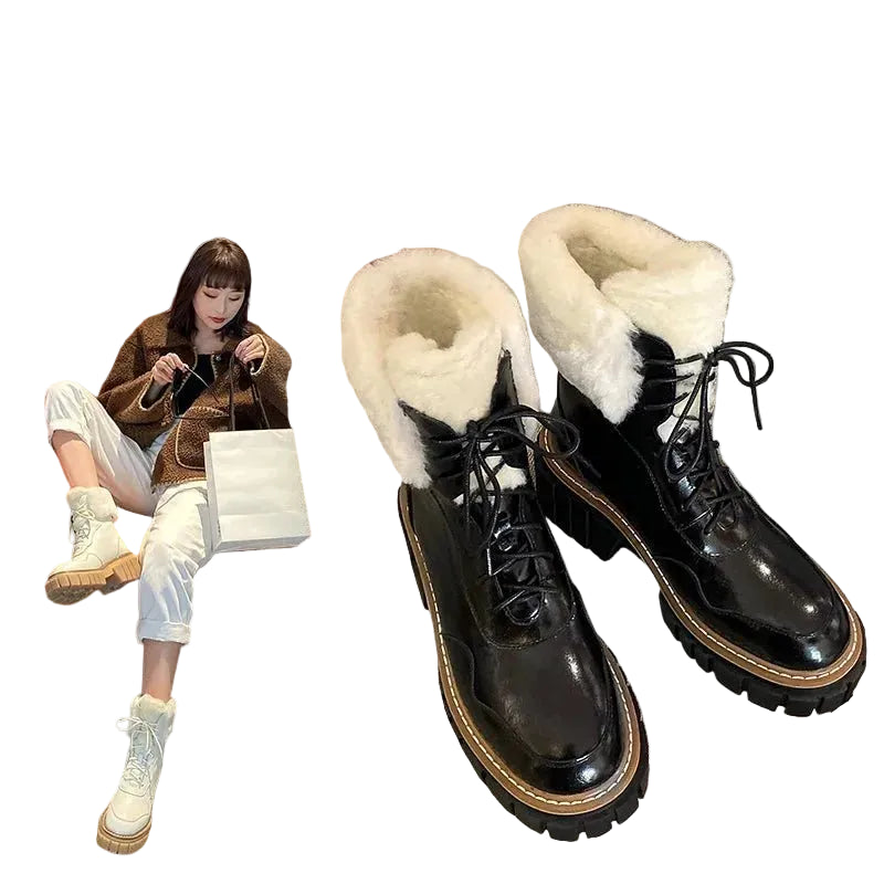 Women’s Winter Ankle Boots – Warm, Anti - Slip & Stylish for Everyday Wear - CasualFlowshop