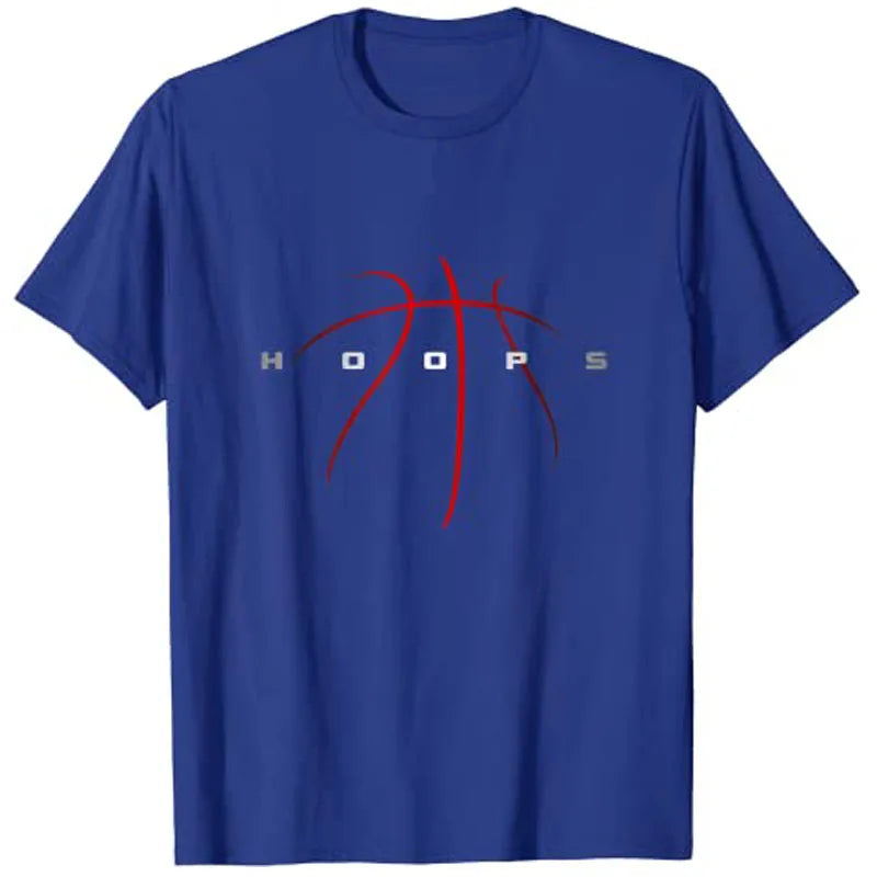 "Summer Basketball Jersey - Blue - Lightweight Sports Tee"
