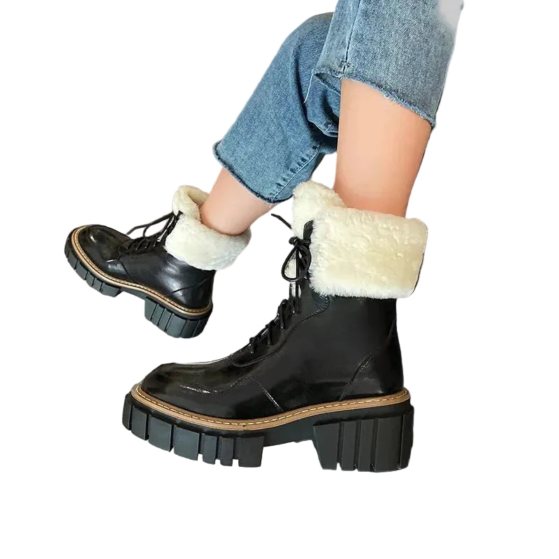 Women’s Winter Ankle Boots – Warm, Anti - Slip & Stylish for Everyday Wear - CasualFlowshop