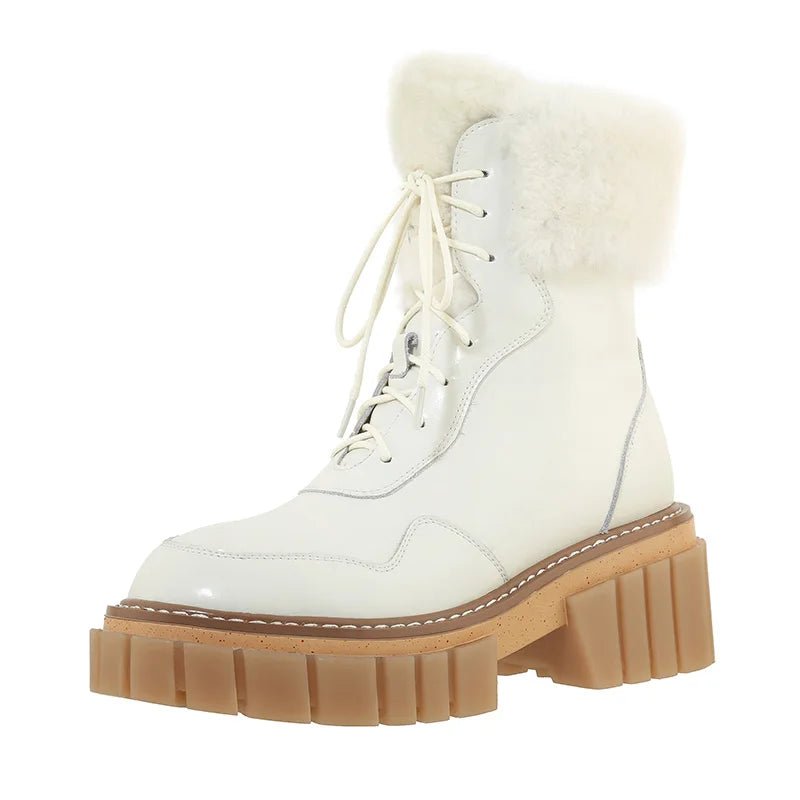 Women’s Winter Ankle Boots – Warm, Anti - Slip & Stylish for Everyday Wear - CasualFlowshop