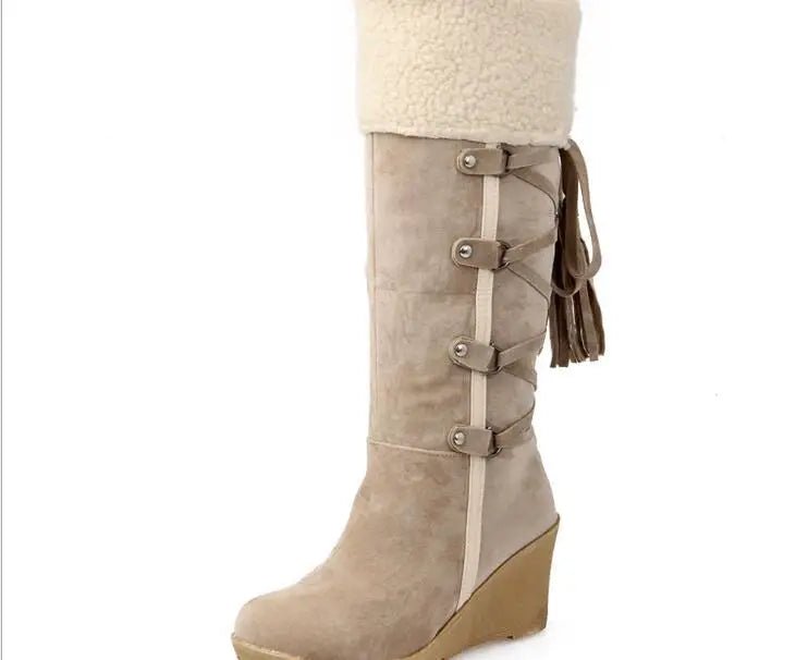 Picture of Women's Faux Winter Snow Boots - At Casualflowshop