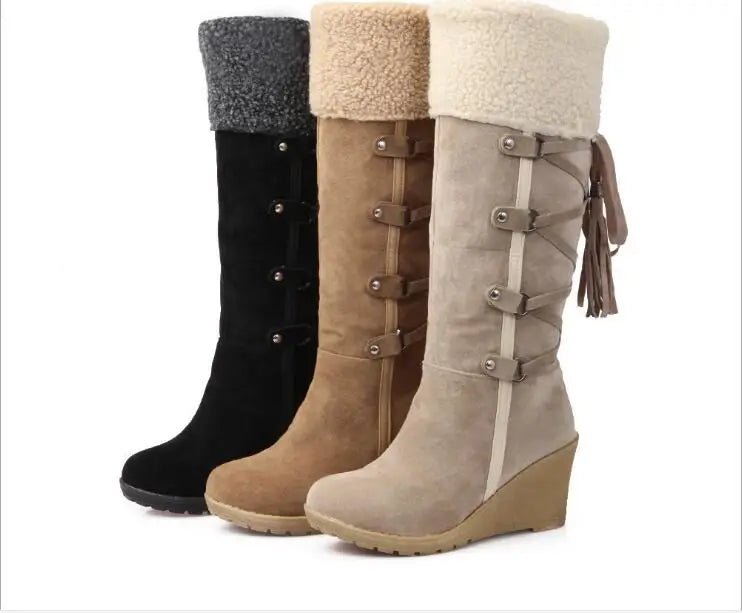 Picture of Women's Faux Winter Snow Boots - At Casualflowshop