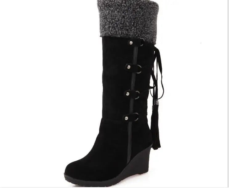 Picture of Women's Faux Winter Snow Boots - At Casualflowshop