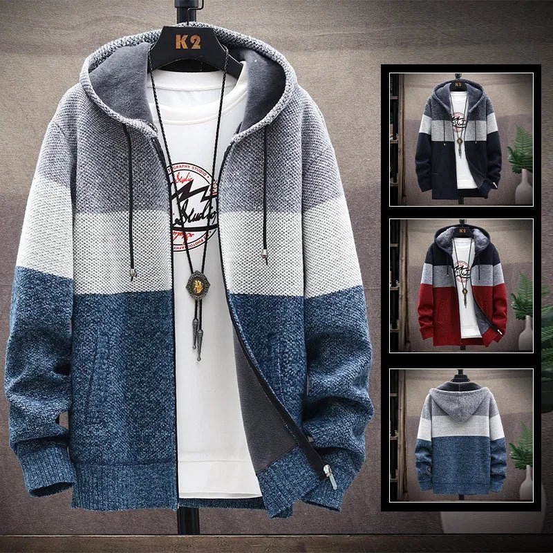 Image of Cardigan Large Coat for Men - Casualflowshop