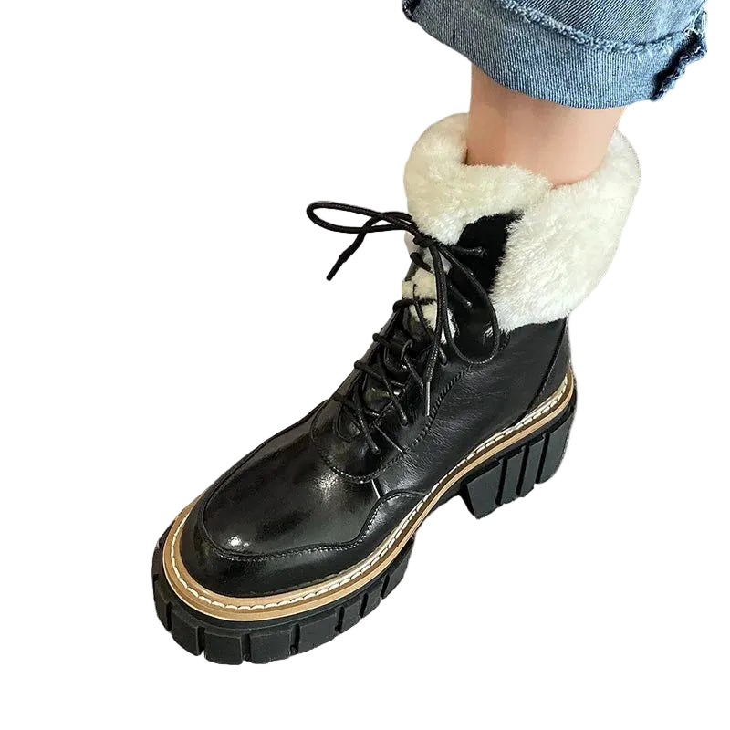 Women’s Winter Ankle Boots – Warm, Anti - Slip & Stylish for Everyday Wear - CasualFlowshop