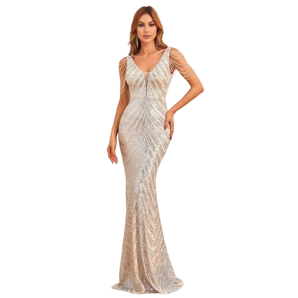 Women’s Formal Evening Party Dress – Sophisticated Long Black Dress - CasualFlowshop