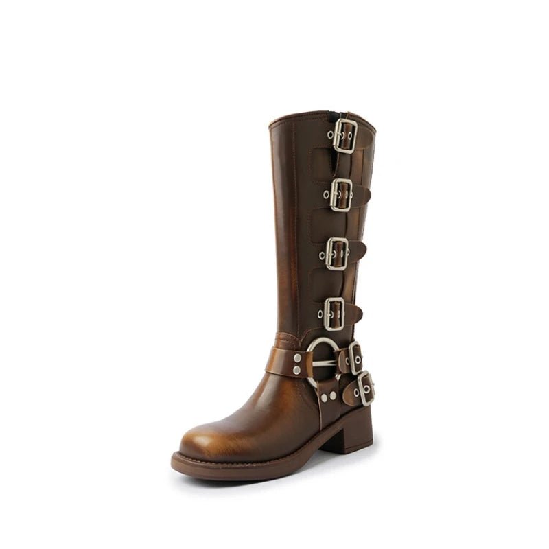 Knight Buckle Boots – Bold Style & Comfort - CasualFlowshop