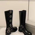 Knight Buckle Boots – Bold Style & Comfort - CasualFlowshop