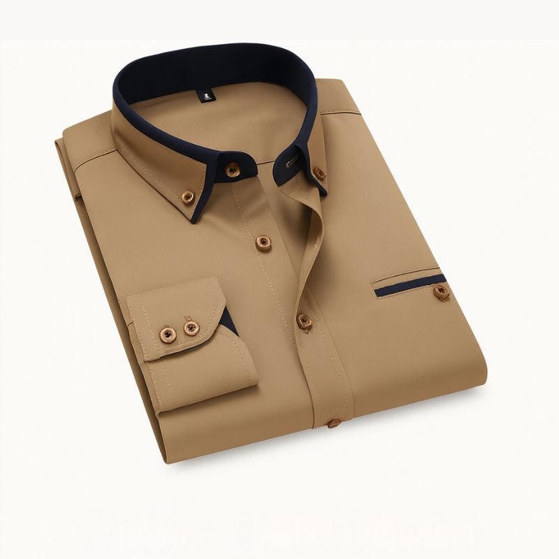 Men’s Long Sleeve Dress Shirt – Slim Fit Business Casual - CasualFlowshop