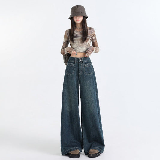 Women's High Waist Flare Jeans – Retro Look - CasualFlowshop