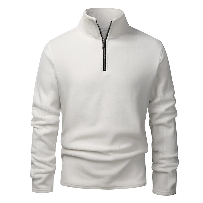 Men’s fleece half-zip pullover sweatshirt at Casual Flow Shop