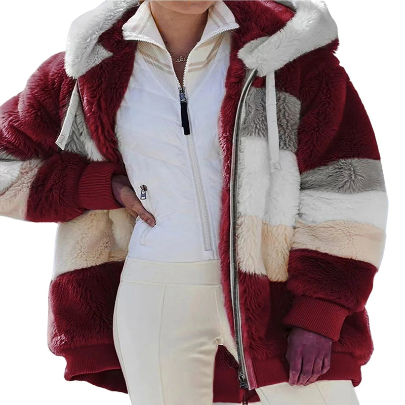 Cozy Hooded Coat with Drawstring - Stay Stylish in Any Season - CasualFlowshop