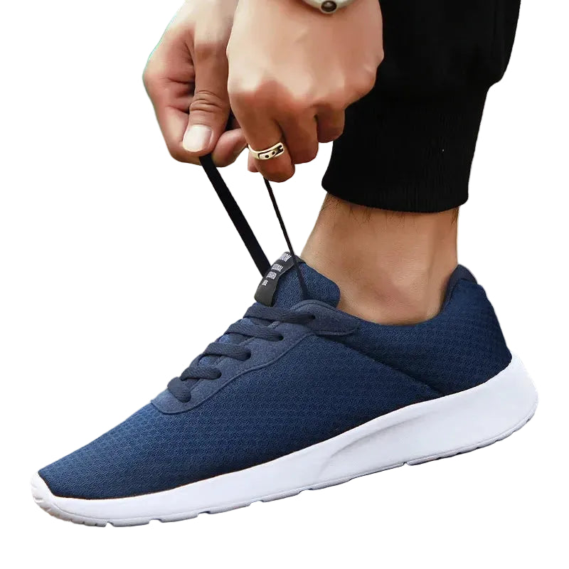 Blue Men's Malcom Sneaker with lightweight cushioning and breathable upper.