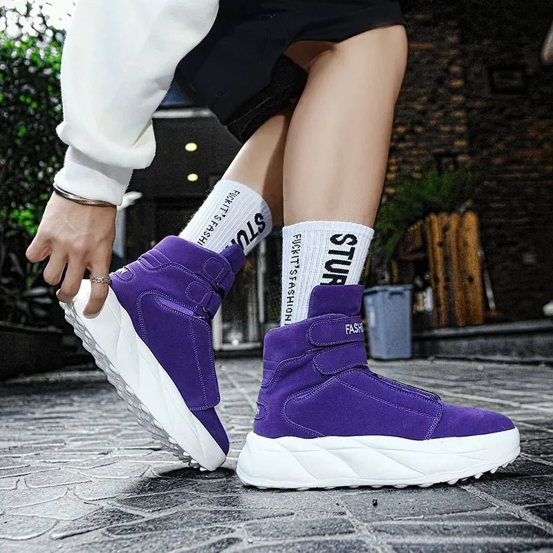 🔥 Warm Ankle Sneakers for Men – Bold Winter Style with Comfort Grip - CasualFlowshop