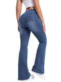 Women's high-waisted stretch leggings with a printed design at Casual Flow Shop