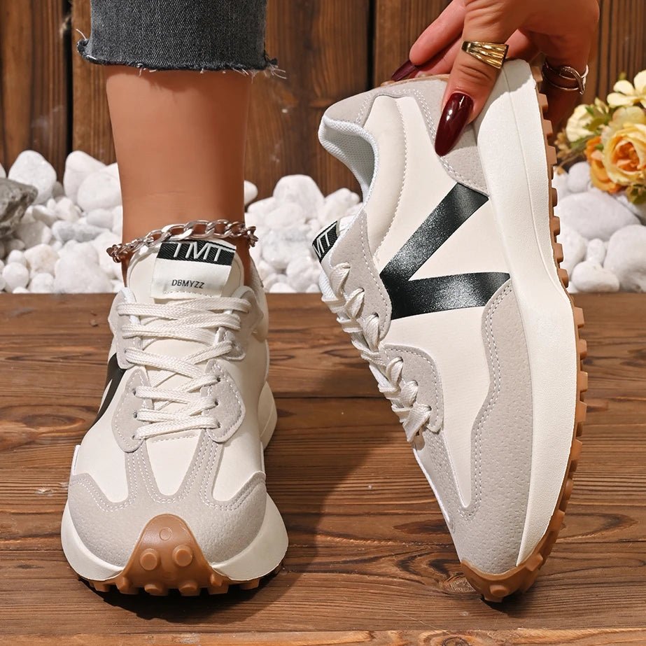 Women's Top Comfort Shoes - Breathable, Cushioned, Soft Lace-Up Design - CasualFlowshop