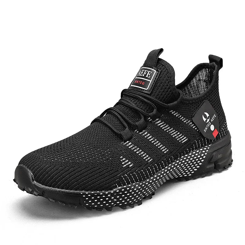 MAEDEF Men's Classic Running Sneakers – Breathable Upper Detail