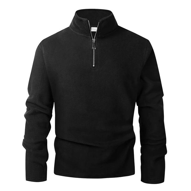Men’s fleece half-zip pullover sweatshirt at Casual Flow Shop