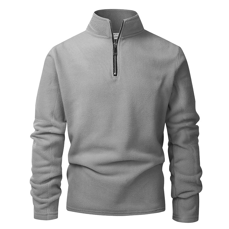 Men’s fleece half-zip pullover sweatshirt at Casual Flow Shop
