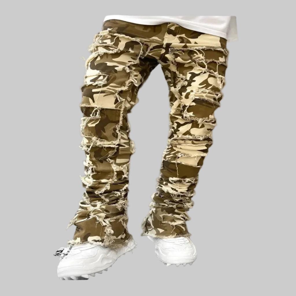 Men's Creative Tassel Straight Leg Jeans - CasualFlowshop