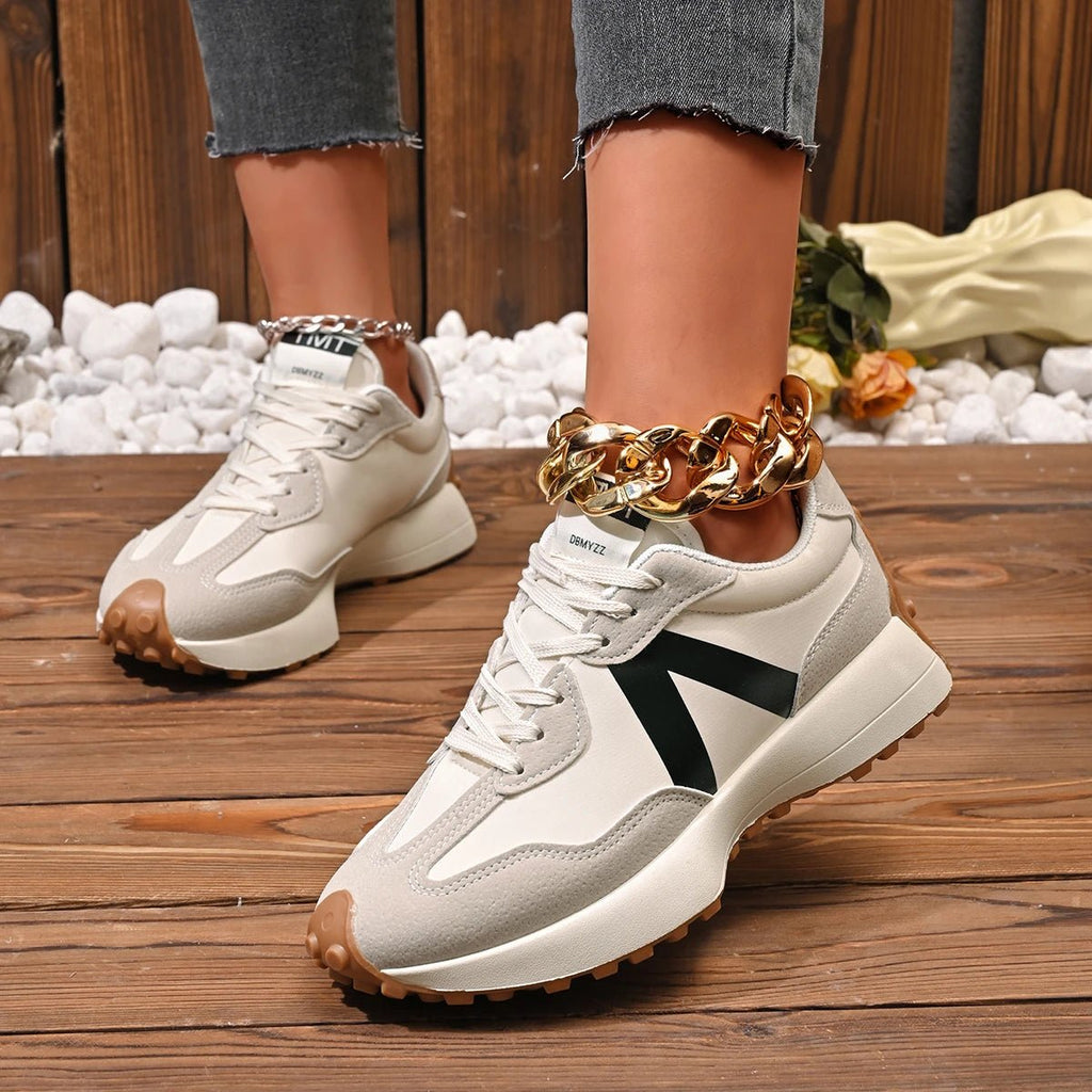 Women's Top Comfort Shoes - Breathable, Cushioned, Soft Lace-Up Design - CasualFlowshop