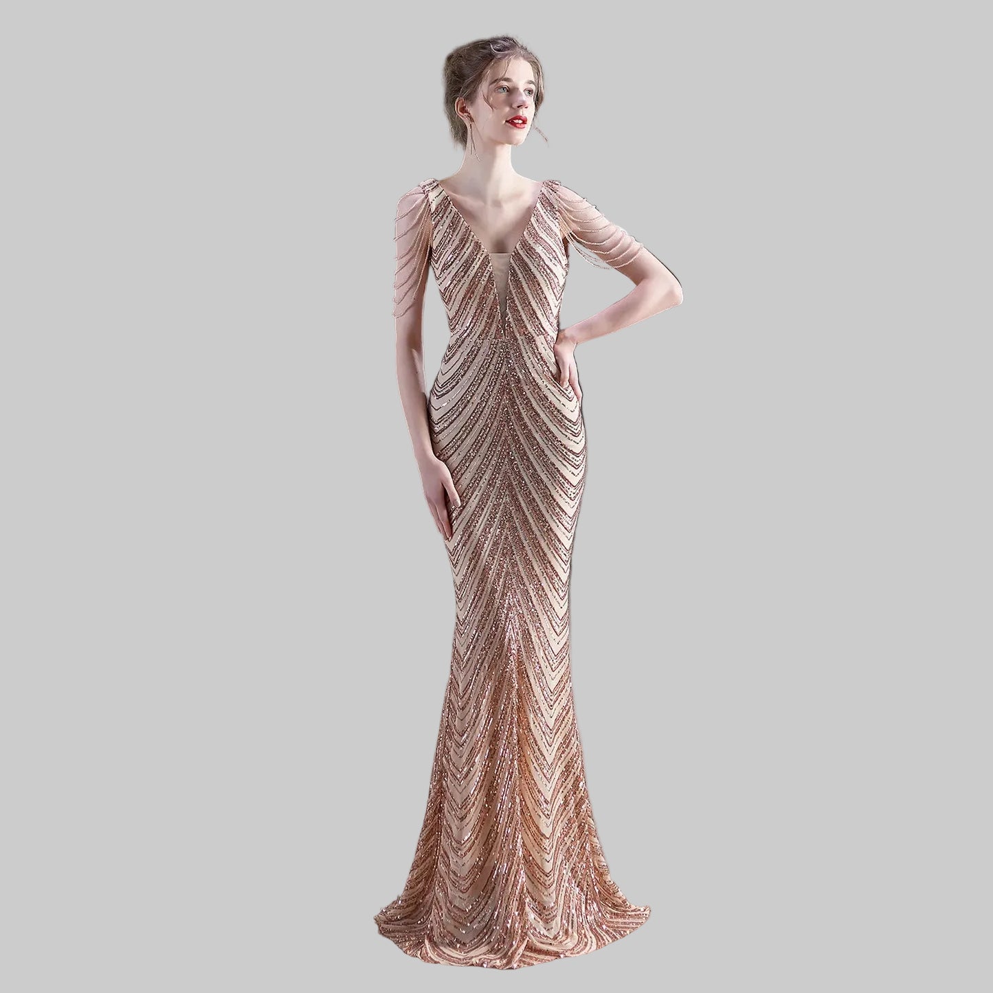 Women’s Formal Evening Party Dress – Sophisticated Long Black Dress - CasualFlowshop