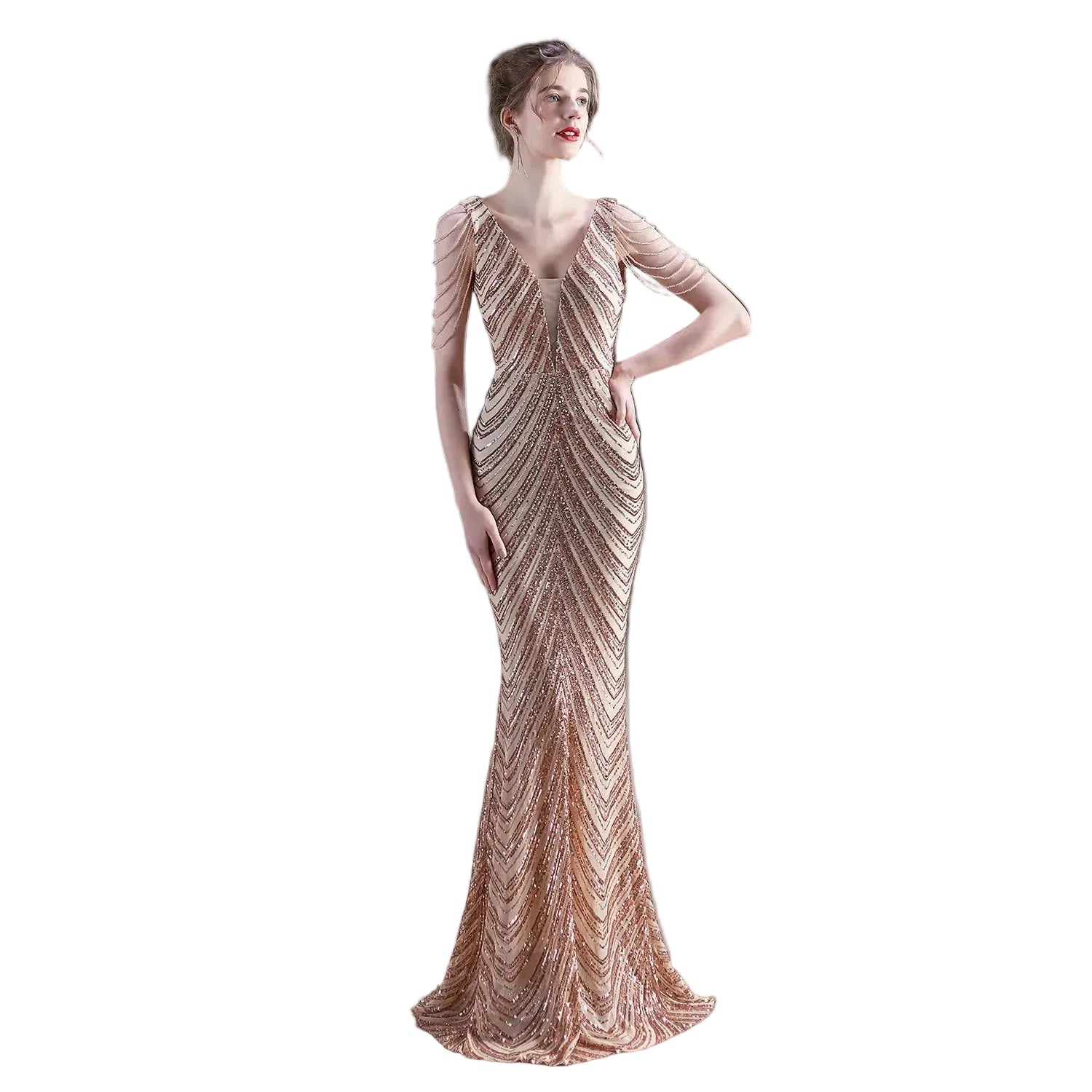 Women’s Formal Evening Party Dress – Sophisticated Long Black Dress - CasualFlowshop