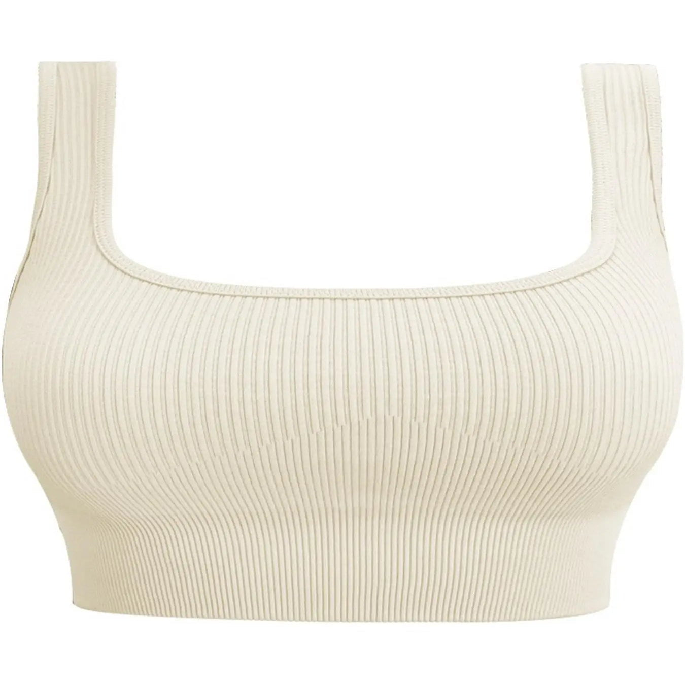 Seamless Knit U-Neckline Sports Bra