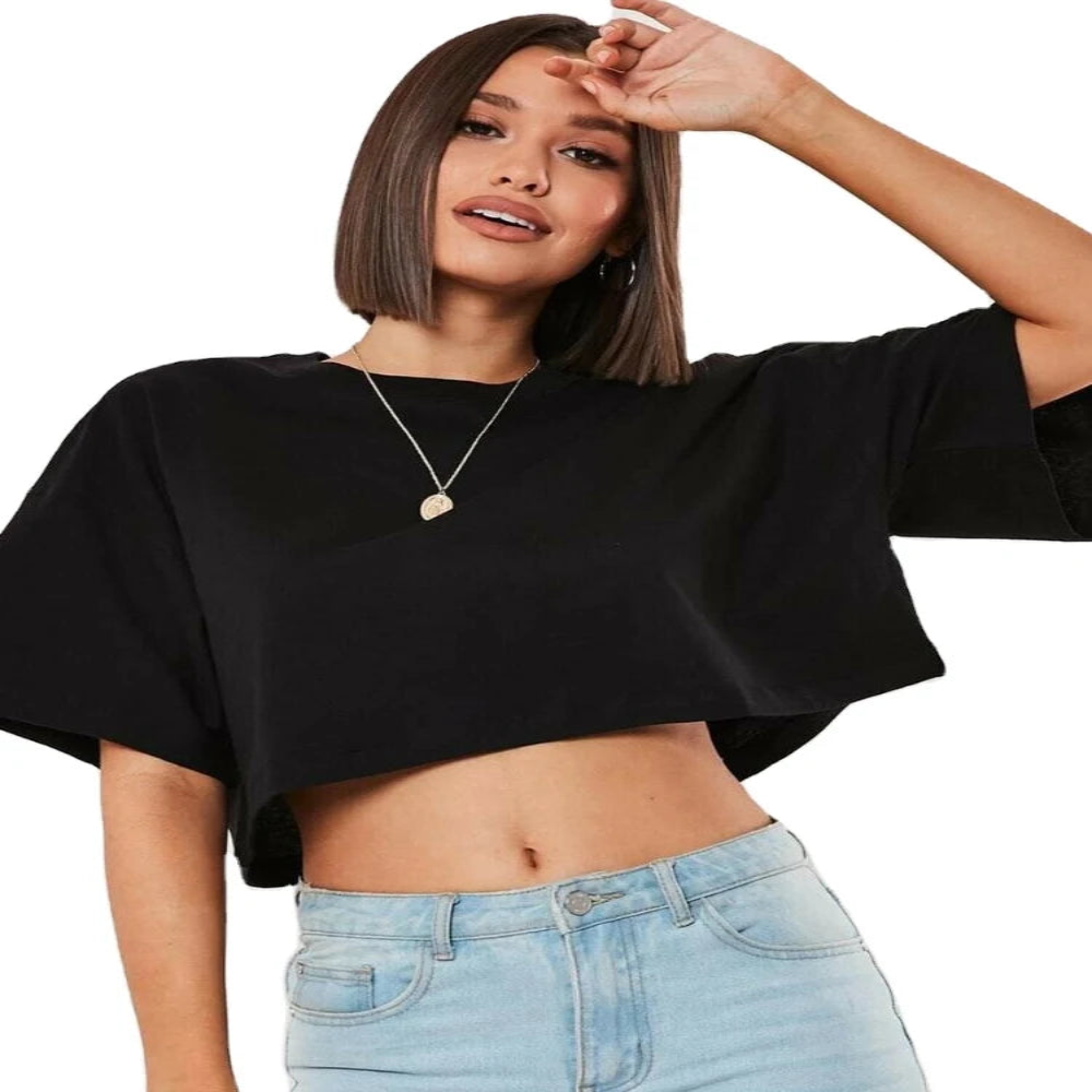 Women's Cotton Crop Top - At Casualflowshop