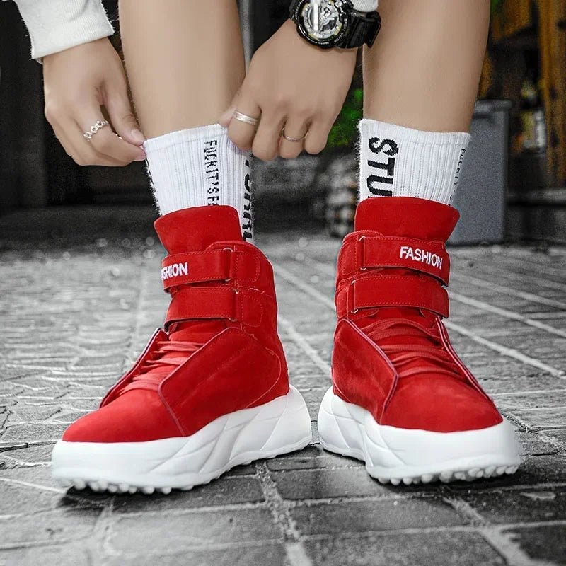 🔥 Warm Ankle Sneakers for Men – Bold Winter Style with Comfort Grip - CasualFlowshop