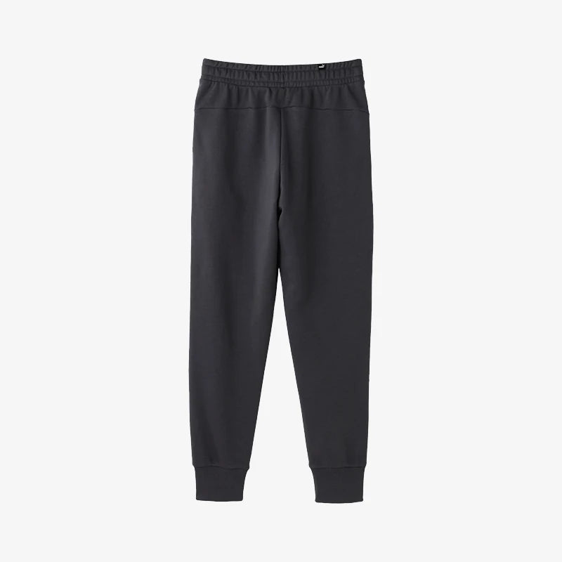 Men's lightweight knit jogger pants in charcoal black with drawstring waist and ribbed ankle cuffs