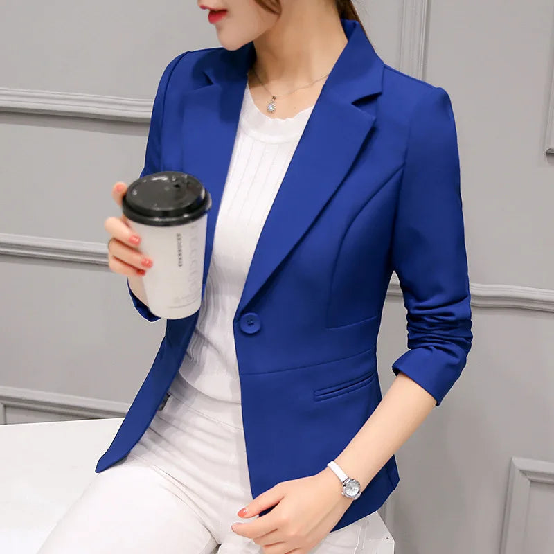 Chic Women's Blazer Pocket Jacket - A Must-Have Staple - CasualFlowshop